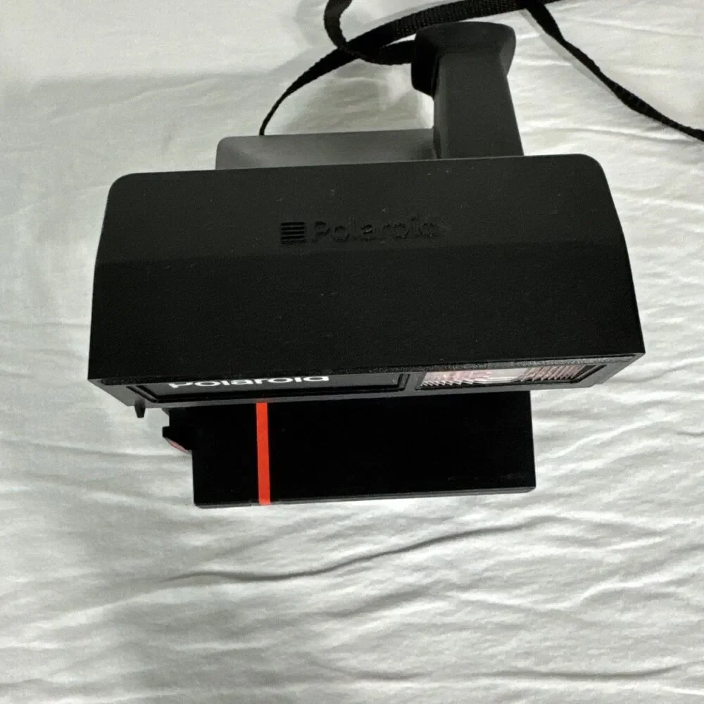 Polaroid Onestep Flash 600 Vintage Instant Film Camera Red Stripe